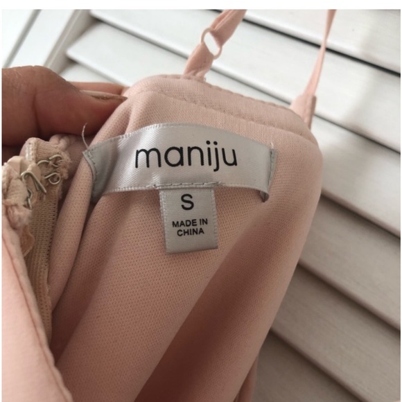 Gorgeous Morning Lavender “Cassidy” blush pink chiffon dress size small! - Picture 5 of 7